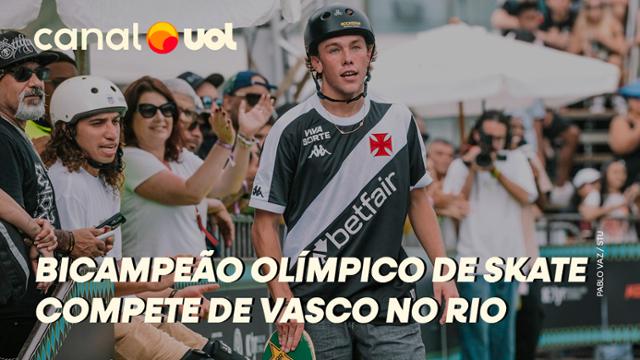 BICAMPEÃO OLÍMPICO DE SKATE, KEEGAN PALMER COMPETE DE VASCO NO RIO