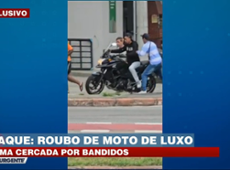 Roubo de moto de luxo no interior de São Paulo