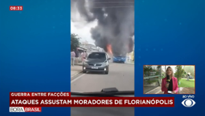 Disputa entre facções coloca fogo em avenidas de Florianópolis (SC)