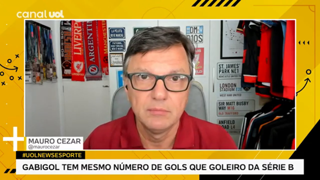 MAURO CEZAR: 'GABIGOL VIROU UM JOGADOR DE NÍVEL SÉRIE B OU C'