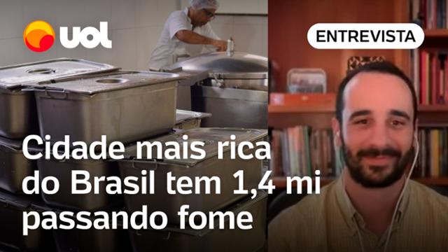 Cidade mais rica do Brasil tem 1,4 mi passando fome