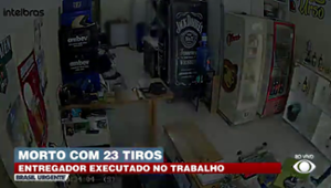 Entregador é morto em adega com 23 tiros