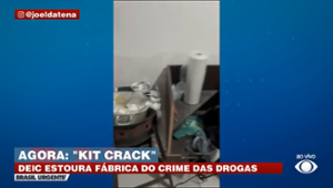 'Kit Crack': polícia estoura fábrica do tráfico de drogas