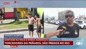 Torcedores do Peñarol são presos após confusão no RJ