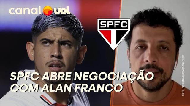 São Paulo abre negociação para renovar com Alan Franco, informa André Hernan