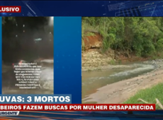 Bombeiros buscam por mulher desaparecida após chuvas em SP