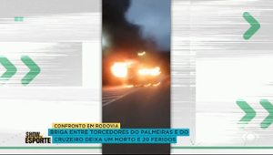 Briga entre torcedores de Cruzeiro e Palmeiras deixa 1 morto e 20 feridos