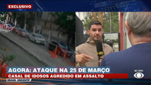 Casal de idosos é agredido em assalto na 25 de Março, em SP