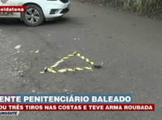 Policial penal leva três tiros nas costas