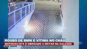 Homem tem BMW roubada e é obrigado a deitar no chão