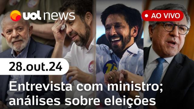 Lula liga para Boulos; Nunes e Tarcísio; entrevista com ministro; Bola de Ouro mais | UOL News 28/10/24