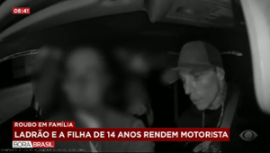 Ladrão leva filha de 14 anos em assalto contra motorista de app