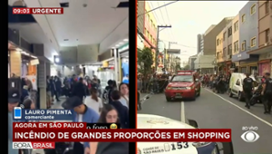 'Chega a arrepiar', diz comerciante do Brás sobre shopping que pegou fogo