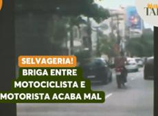 Briga de trânsito entre motociclista e motorista acabam em agressão