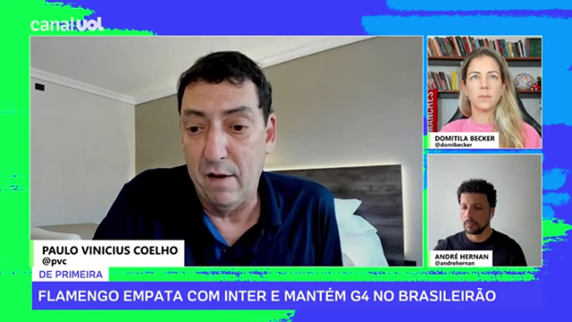 PVC: 'Se o Flamengo tivesse vencido o Inter, brigaria pelo título. Agora não'