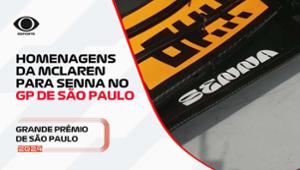 F1: McLaren coloca nome de Senna nos carros no GP de São Paulo