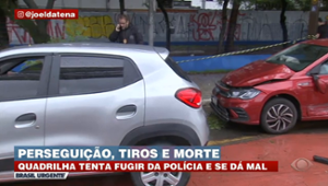 Bandidos tentam fugir da polícia e se dão mal em São Paulo