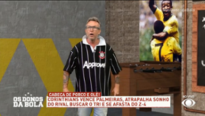 Craque Neto enlouquece com vitória do Corinthians sobre o Palmeiras