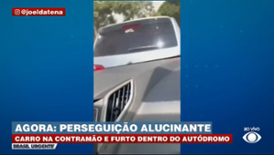 PERSEGUIÇÃO POLICIAL: carro na contramão e furto dentro do autódromo