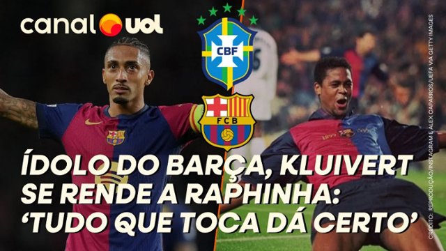 Ídolo do Barcelona, Patrick Kluivert faz elogios a Raphinha