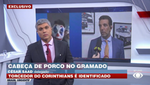 Delegado atualiza caso de cabeça de porco arremessada durante Dérbi