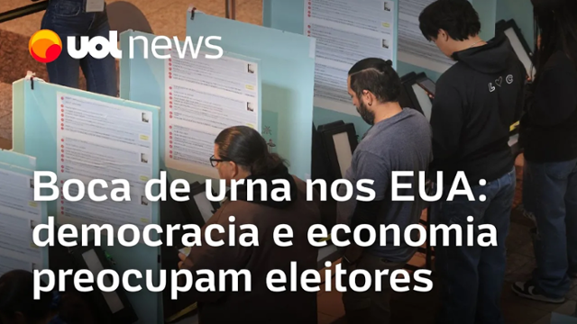 Boca de urna: Democracia e economia são principais preocupações dos eleitores nos EUA