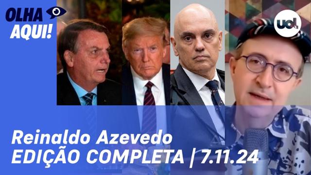 Reinaldo Azevedo: Trump eleito dá esperança para Bolsonaro; STF espera pressão dos EUA e mais 07/11/24