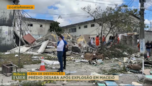 Prédio desaba após explosão e deixa mortos e feridos em Maceió