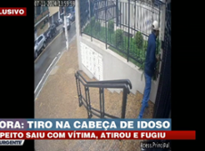 Novas imagens mostram criminoso atirando em idoso