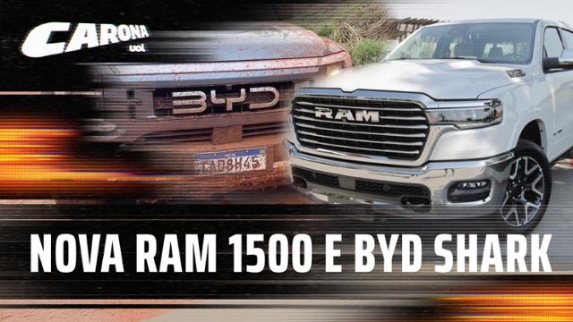 Novas picapes: Ram 1500 e BYD Shark