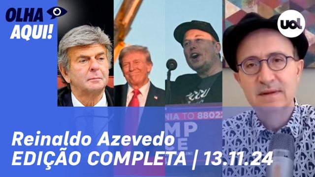 Reinaldo: Escala 6x1; Fux quer impedir apostas bets com Bolsa Família; Musk no governo Trump e mais 13/11/24