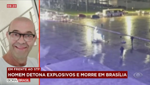 Vídeo mostra bomba lançada e explosões na Praça dos Três Poderes