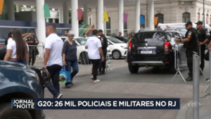 26 mil policiais e militares reforçam a segurança no RJ para o G20