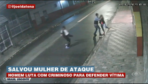 Homem corre para salvar mulher das mãos de abusador