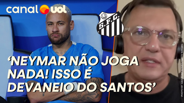 Mauro Cezar: Neymar não joga nada, incrível o Santos envolvido nesse devaneio!