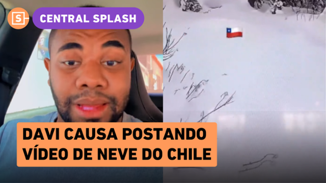 Davi mentiu? Ex-BBB posta vídeo de neve no Chile, é acusado de fake news e rebate; veja vídeo!