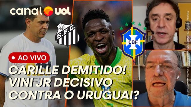 Carille demitido do Santos! Vini Jr será decisivo na Seleção contra o Uruguai? Eleição do Flamengo