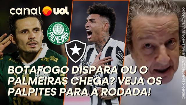 Brasileirão: Palmeiras chega ou Botafogo dispara? Juca Kfouri, Trajano e Rodrigo Mattos palpitam