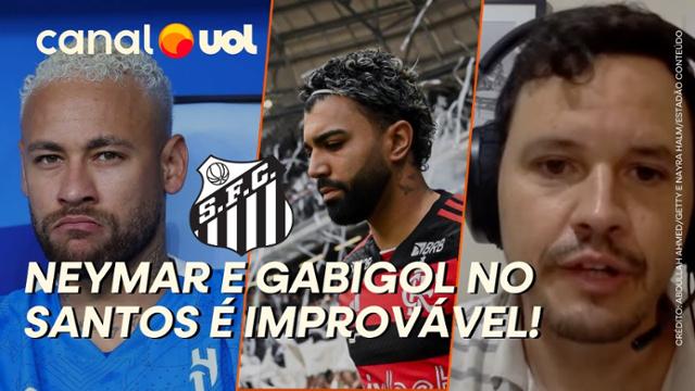 Neymar e Gabigol juntos no Santos em 2025 é o cenário mais improvável, diz Rodrigo Mattos