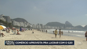 Comércio aproveita para lucrar com o G20, no Rio de Janeiro