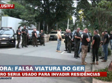 Falsa viatura do GER é encontrada em São Paulo