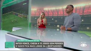 Renata e Denílson elogiam Roger Machado por série invicta do Inter