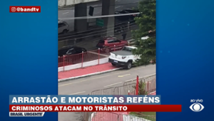 Arrastão termina com tiros e motoristas reféns no RJ