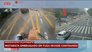 Motorista embriagado invade a contramão e é preso em perseguição policial