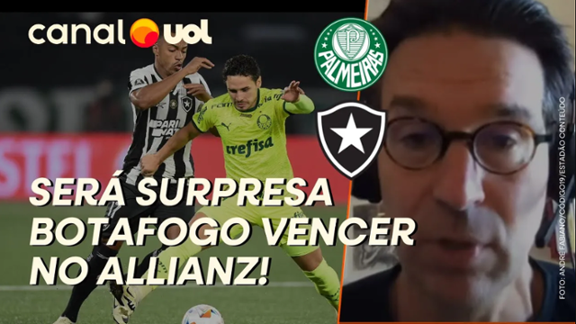 Arnaldo Ribeiro: Botafogo vencer Palmeiras no Allianz será grande surpresa