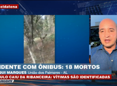 Ônibus cai em ribanceira e deixa 18 mortos em Alagoas