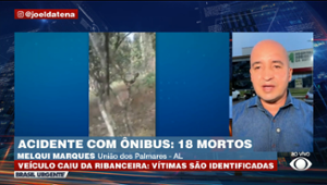 Ônibus cai em ribanceira e deixa 18 mortos em Alagoas