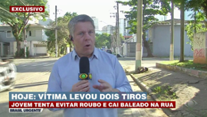 Jovem tenta evitar roubo e leva dois tiros