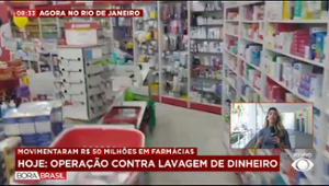 Operação mira farmácias usadas para lavagem de dinheiro no RJ