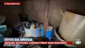 Sítio da droga: Denarc estoura laboratório subterrâneo